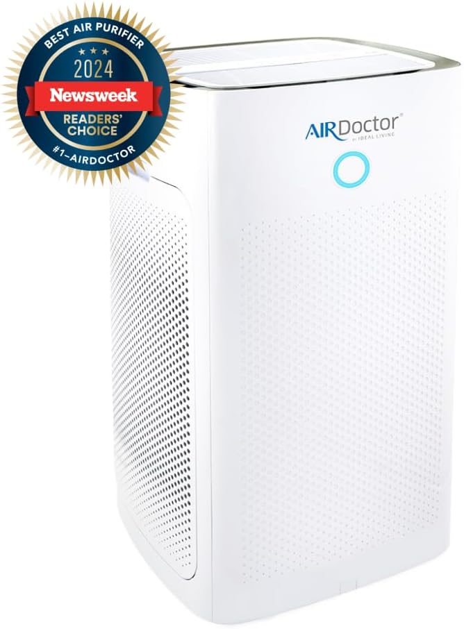 AIRDOCTOR AD5500 HEPA and VOC Air Purifier for Extra Large Spaces & Open Concepts with UltraHEPA, Carbon & VOC Filters - Captures particles 100x Smaller than HEPA Standard (AirDoctor 5500) - For Health For Ethics -
