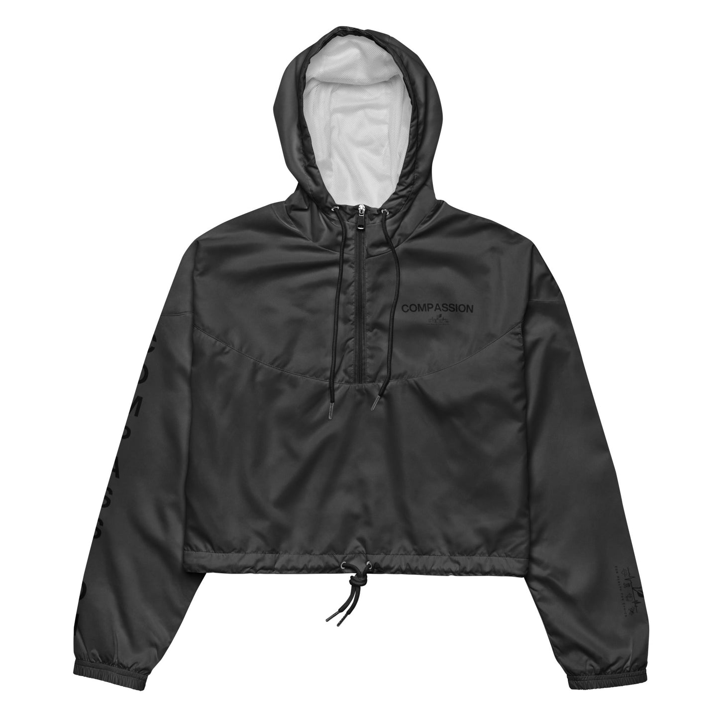 Compassion Women’s cropped windbreaker - For Health For Ethics - XS
