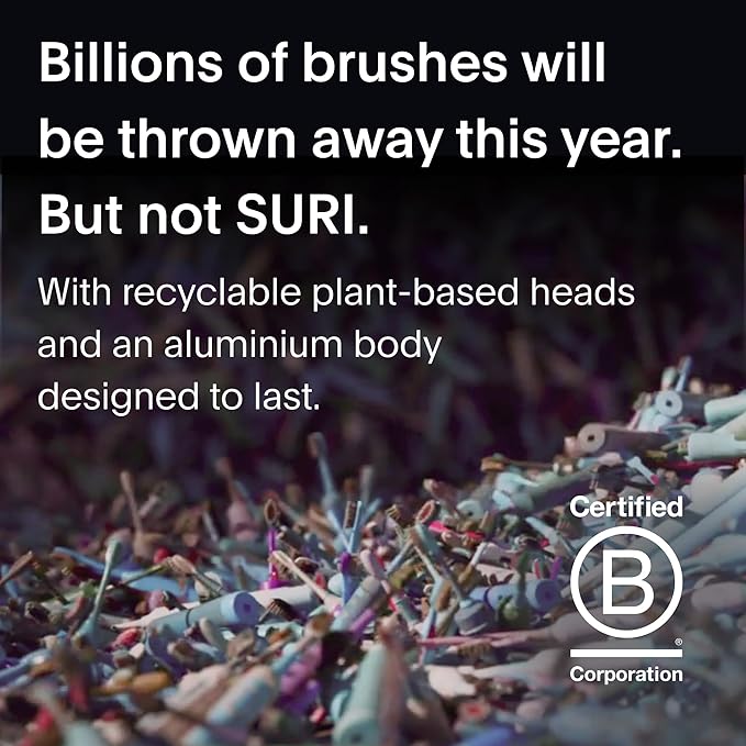 Electric Toothbrush — Sustainably Designed In California. Electric Toothbrushes Adults. Durable Slim Sonic Toothbrush & Accessories. 40 - Day Battery, Travel Tooth Brush. Made To Last. - For Health For Ethics -
