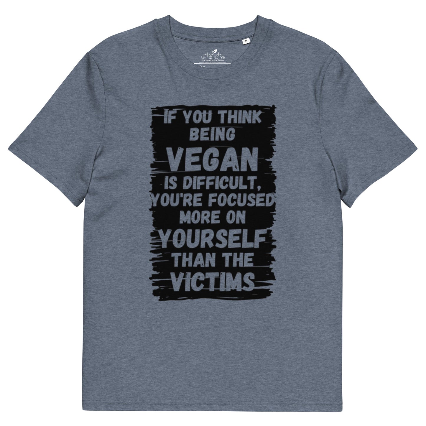 Empathy is Essential t-shirt - For Health For Ethics - Dark Heather Blue