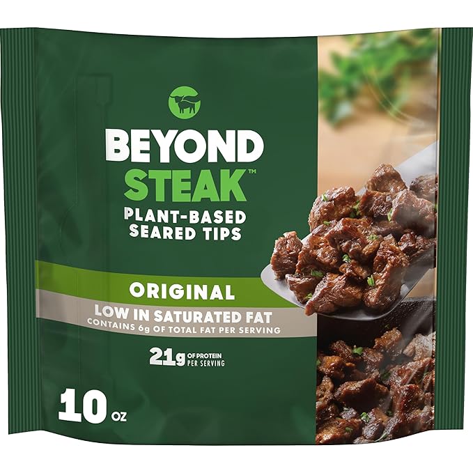 Beyond Meat Beyond Steak Plant - Based Seared Tips - For Health For Ethics - 