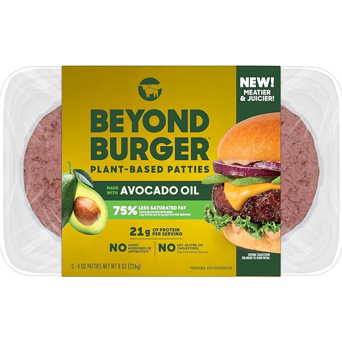 Beyond Meat, Plant - Based Patties, 8 Ounce - For Health For Ethics - 