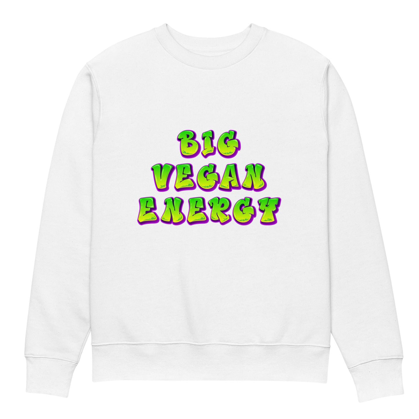 Big Vegan Energy sweatshirt - For Health For Ethics - White