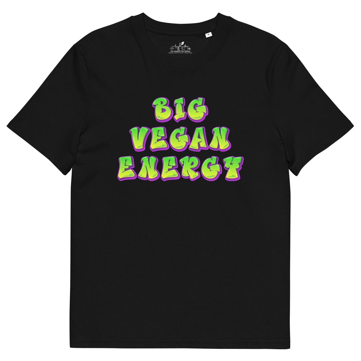 Big Vegan Energy t-shirt - For Health For Ethics - Black