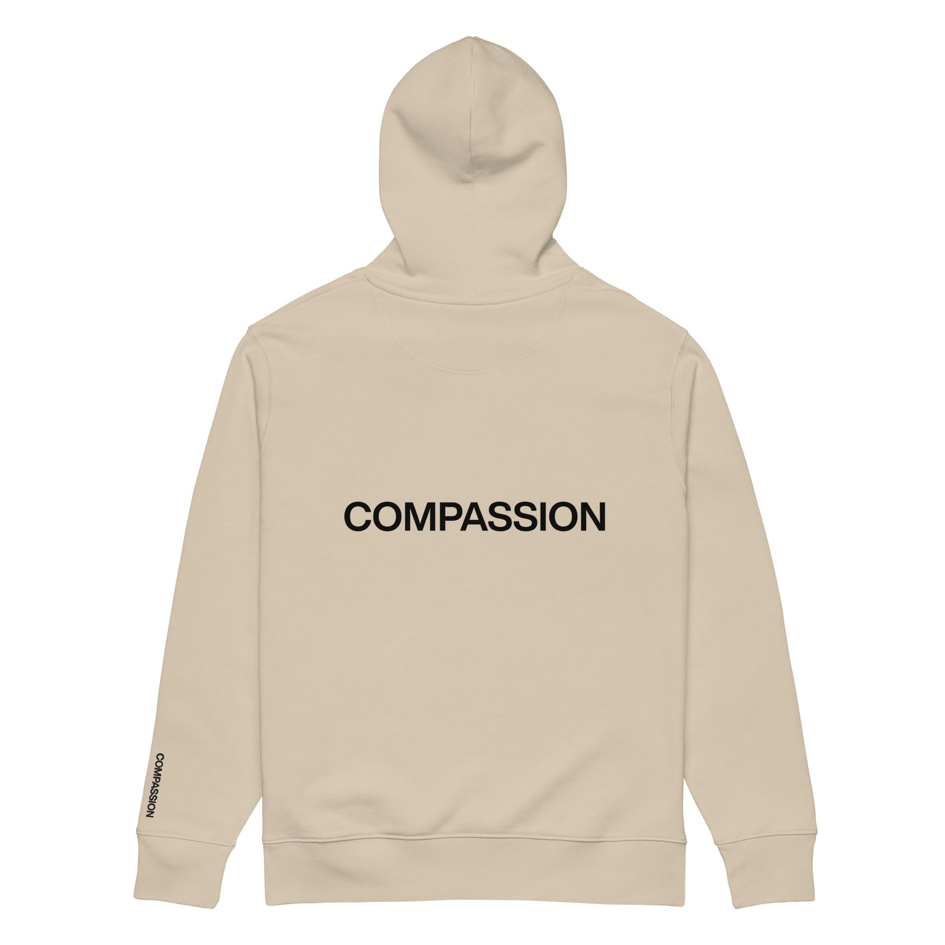 Compassion Hoodie - For Health For Ethics - Desert Dust