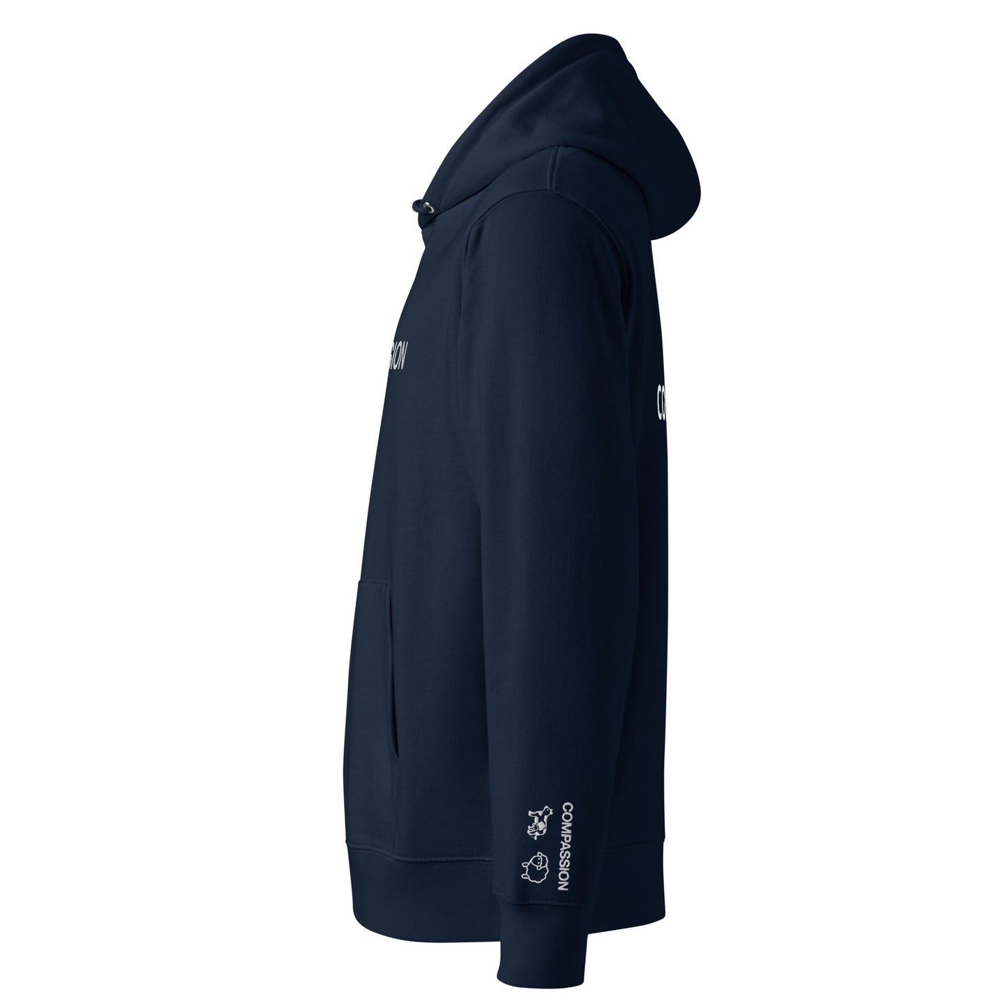 Compassion Hoodie - For Health For Ethics - French Navy