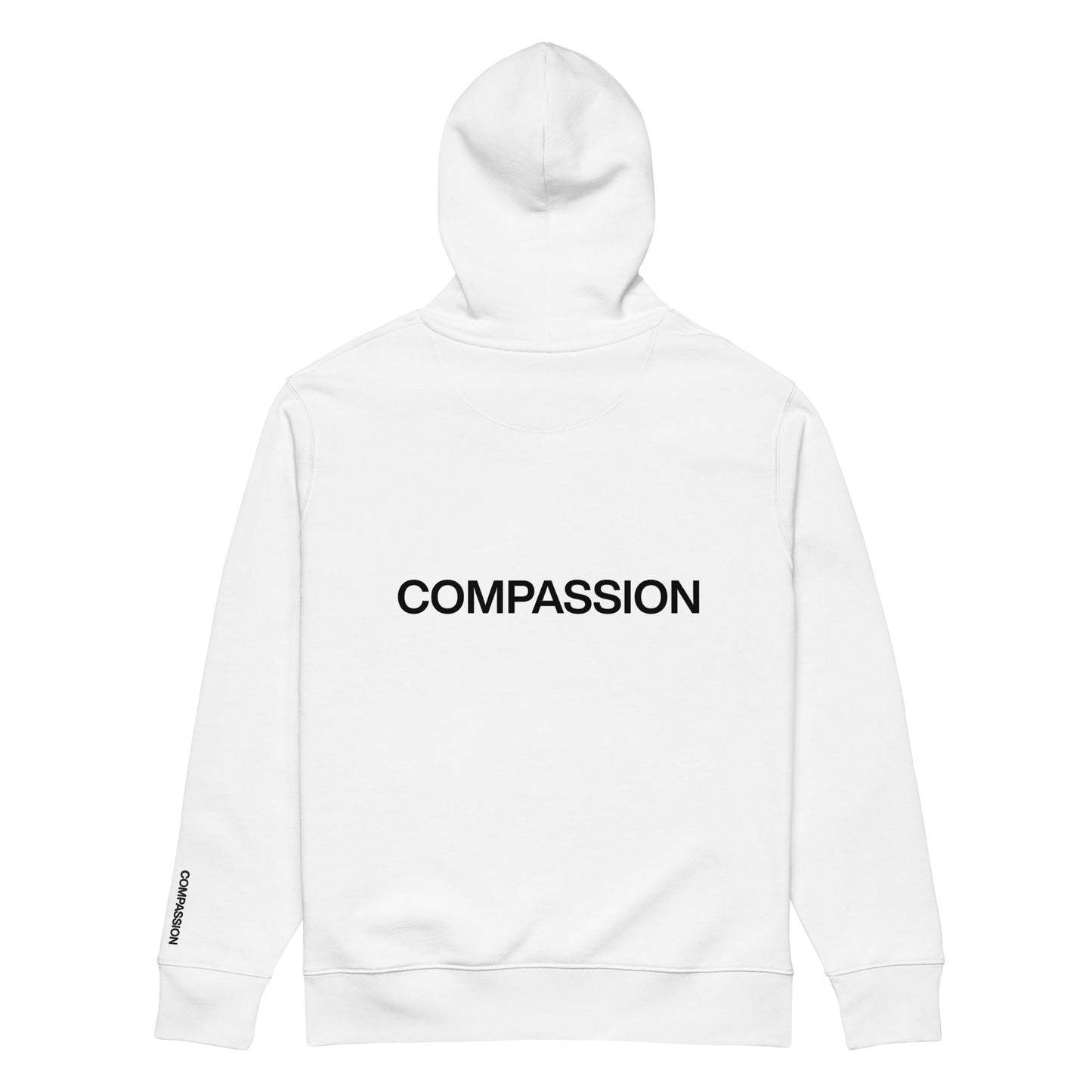 Compassion Hoodie - For Health For Ethics - White