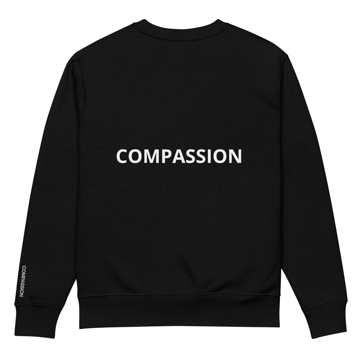 Compassion Sweatshirt - For Health For Ethics - Black White