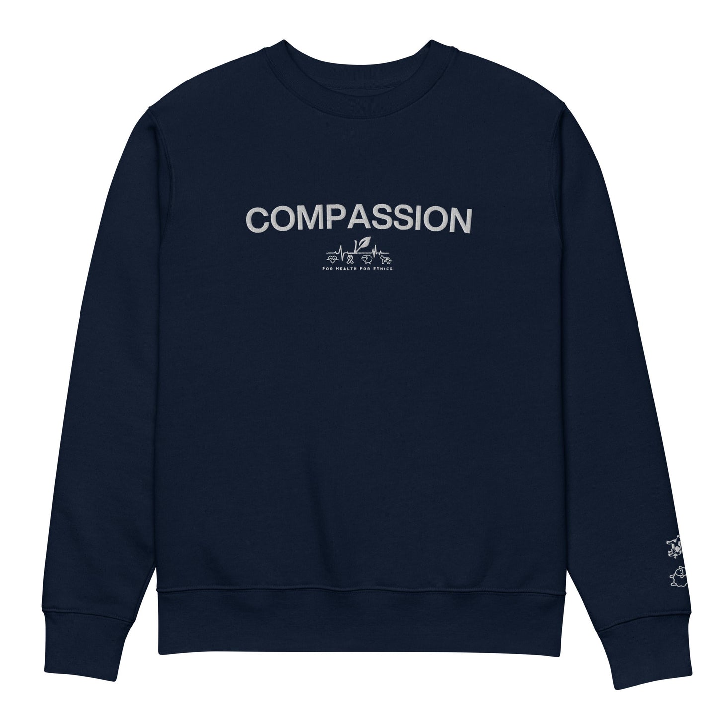 Compassion Sweatshirt - For Health For Ethics - French Navy