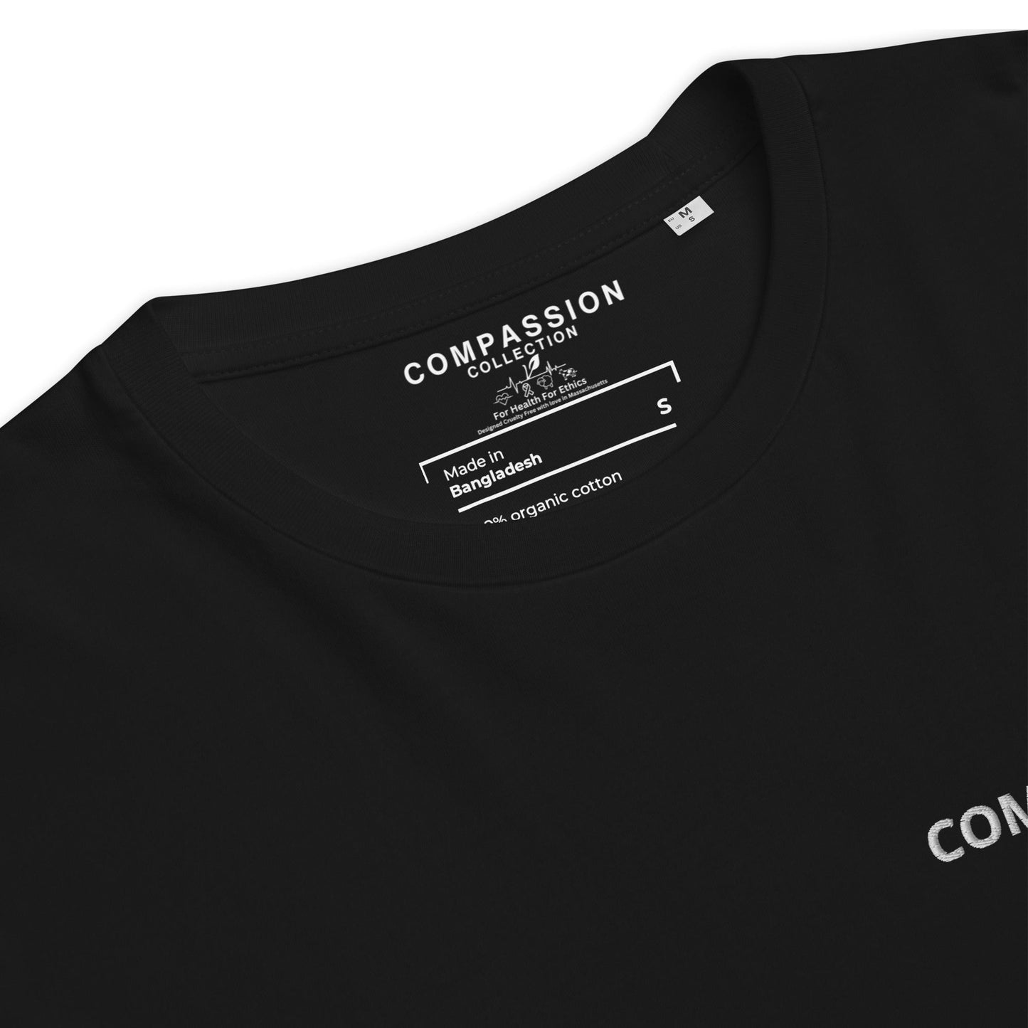 Compassion T-shirt - For Health For Ethics - Blackout