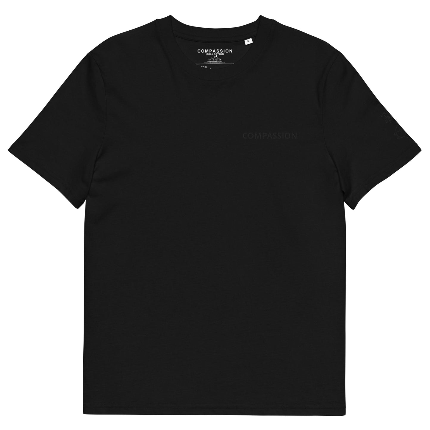 Compassion T-shirt - For Health For Ethics - Blackout