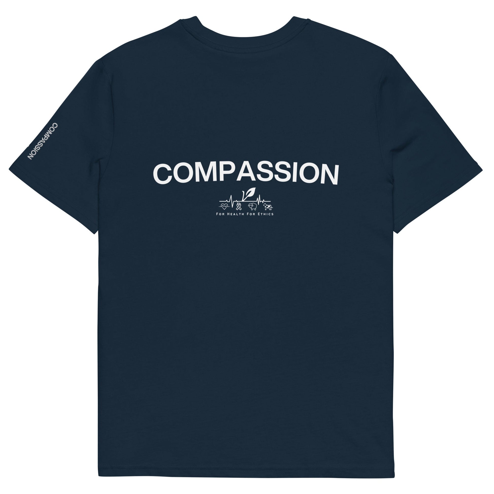 Compassion T-shirt - For Health For Ethics - French Navy