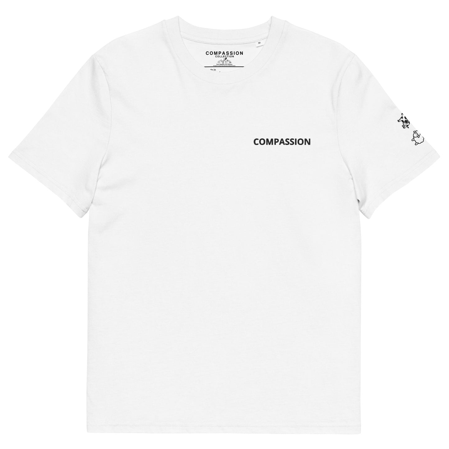 Compassion T-shirt - For Health For Ethics - White