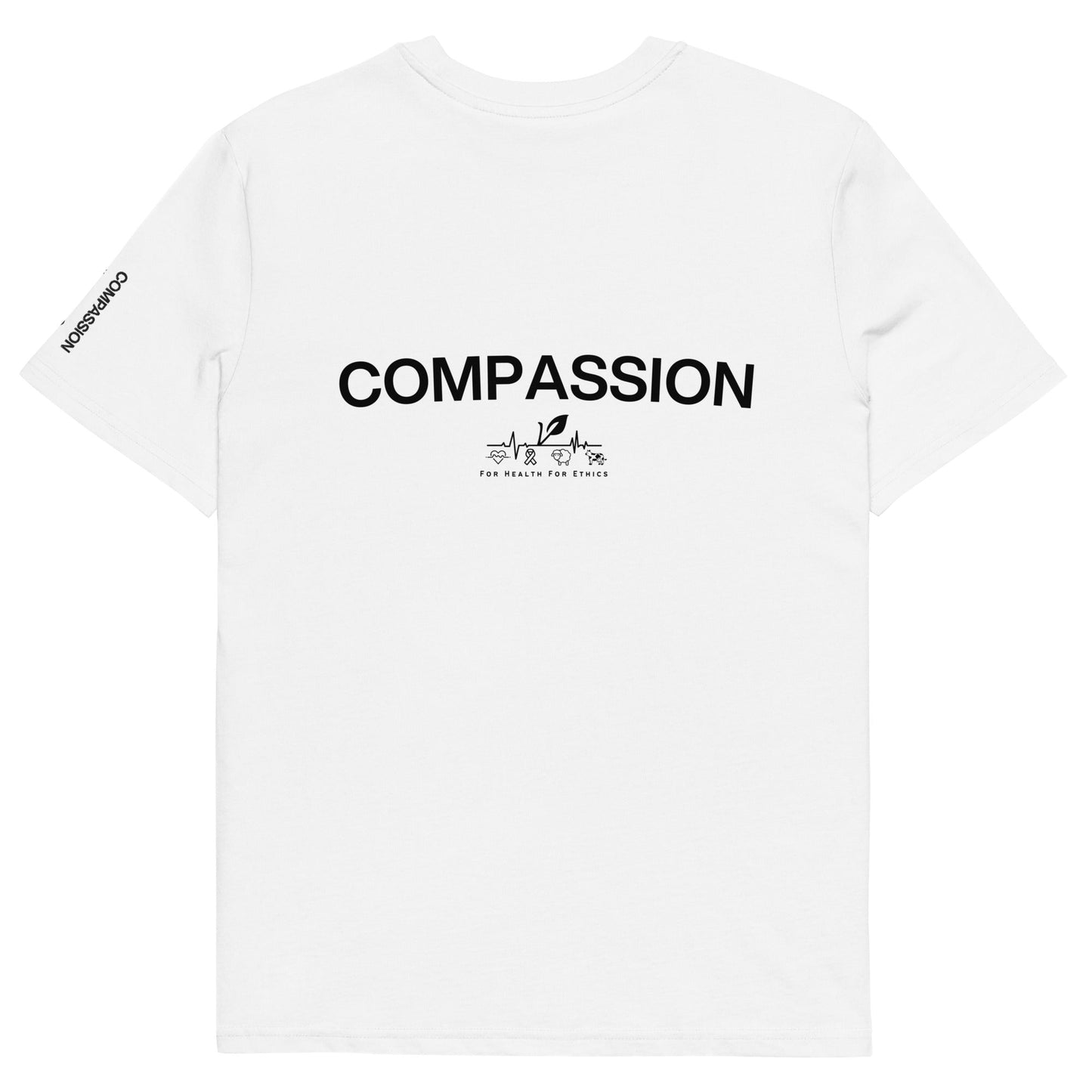 Compassion T-shirt - For Health For Ethics - White