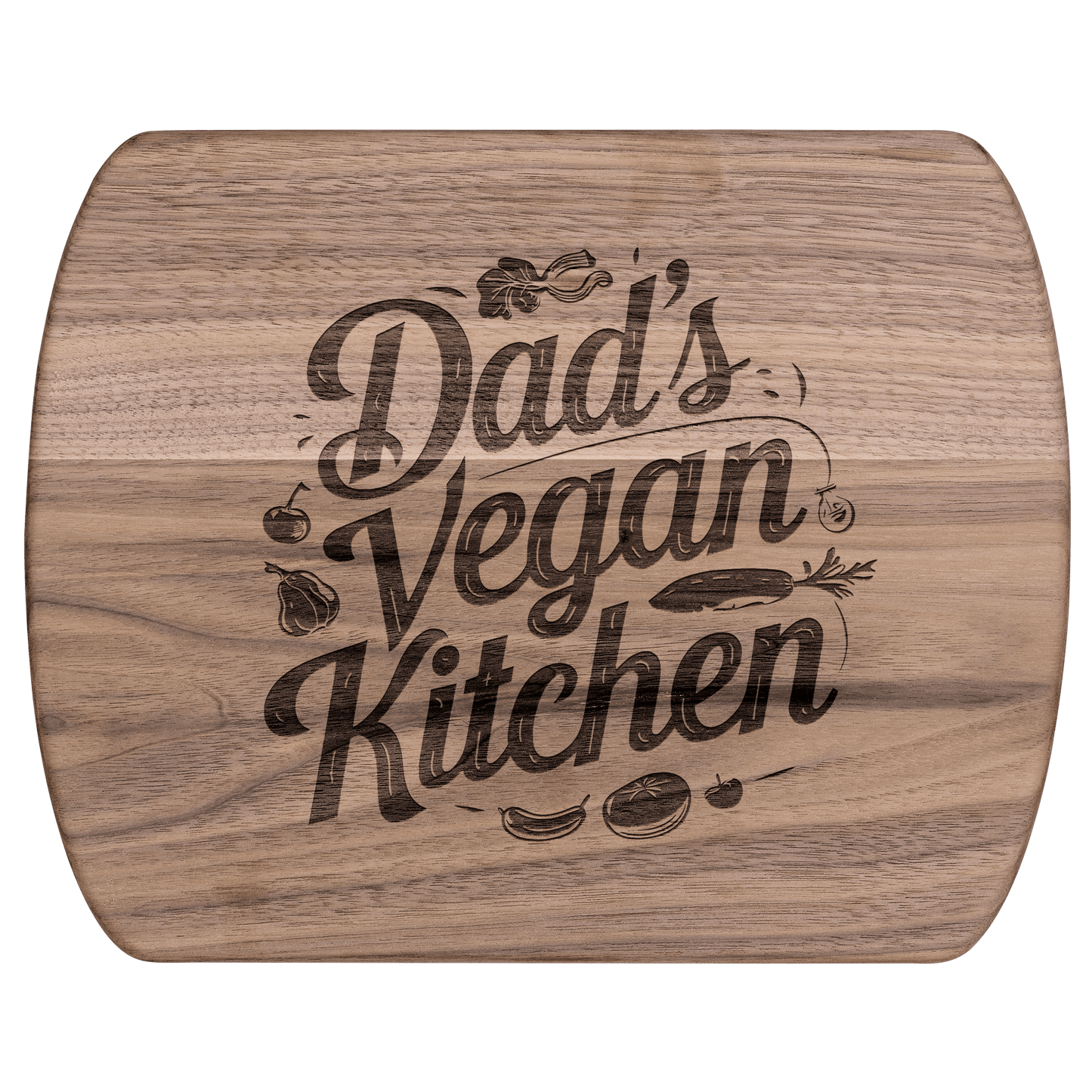 Dad's Vegan Kitchen Cutting Board - For Health For Ethics - Small