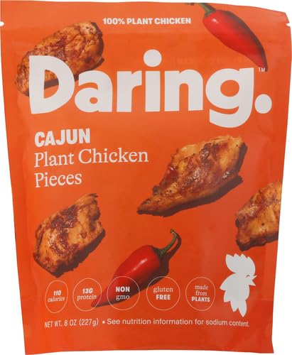 Daring Cajun Plant Chicken Pieces, 8 Oz - For Health For Ethics - 