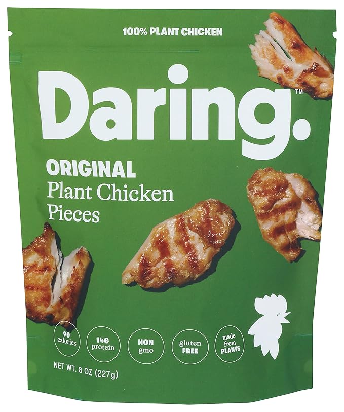 Daring Original Plant Chicken Pieces, 8 Oz Pouch - For Health For Ethics - 