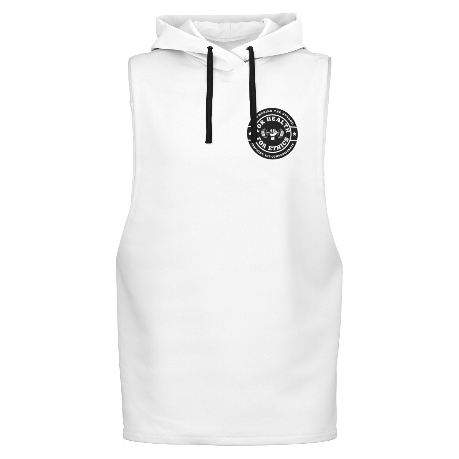 Empowering the Strong Cutoff Hoodie - For Health For Ethics - XS