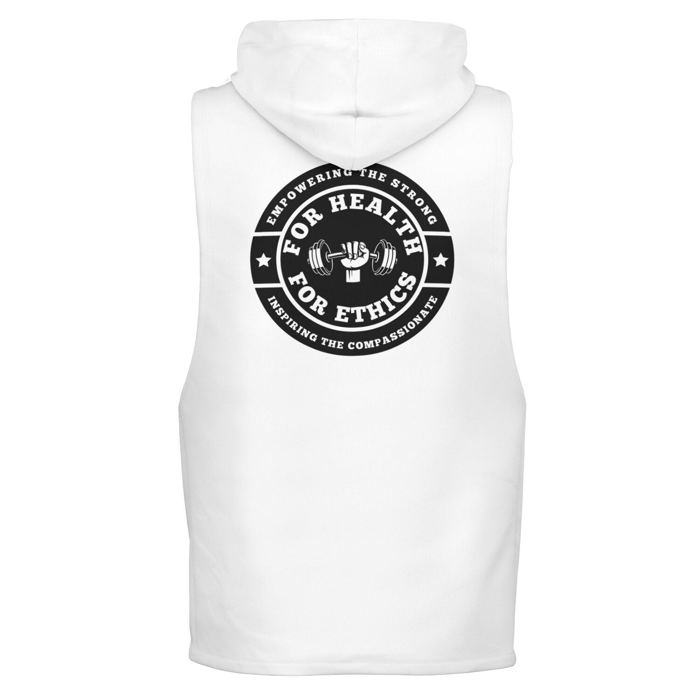 Empowering the Strong Cutoff Hoodie - For Health For Ethics - XS