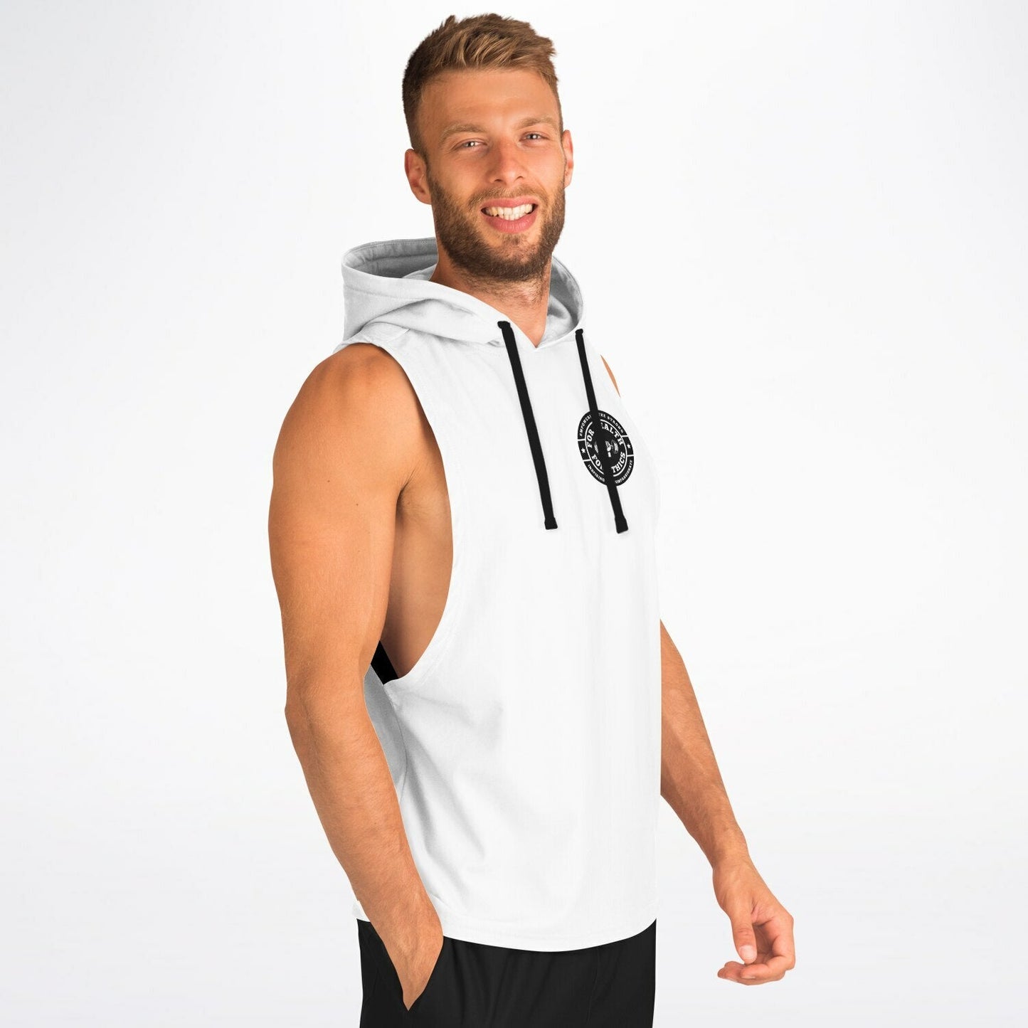 Empowering the Strong Cutoff Hoodie - For Health For Ethics - XS