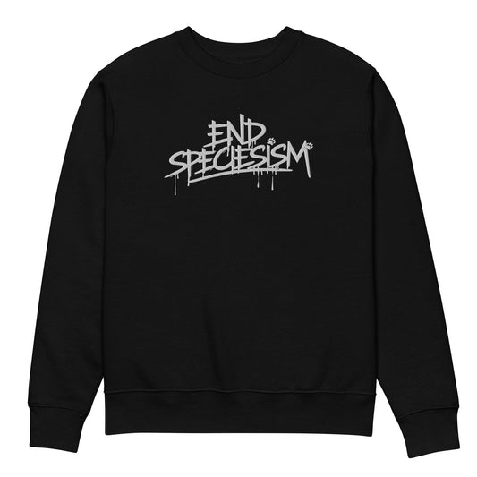 End Speciesism Sweatshirt - For Health For Ethics - Black