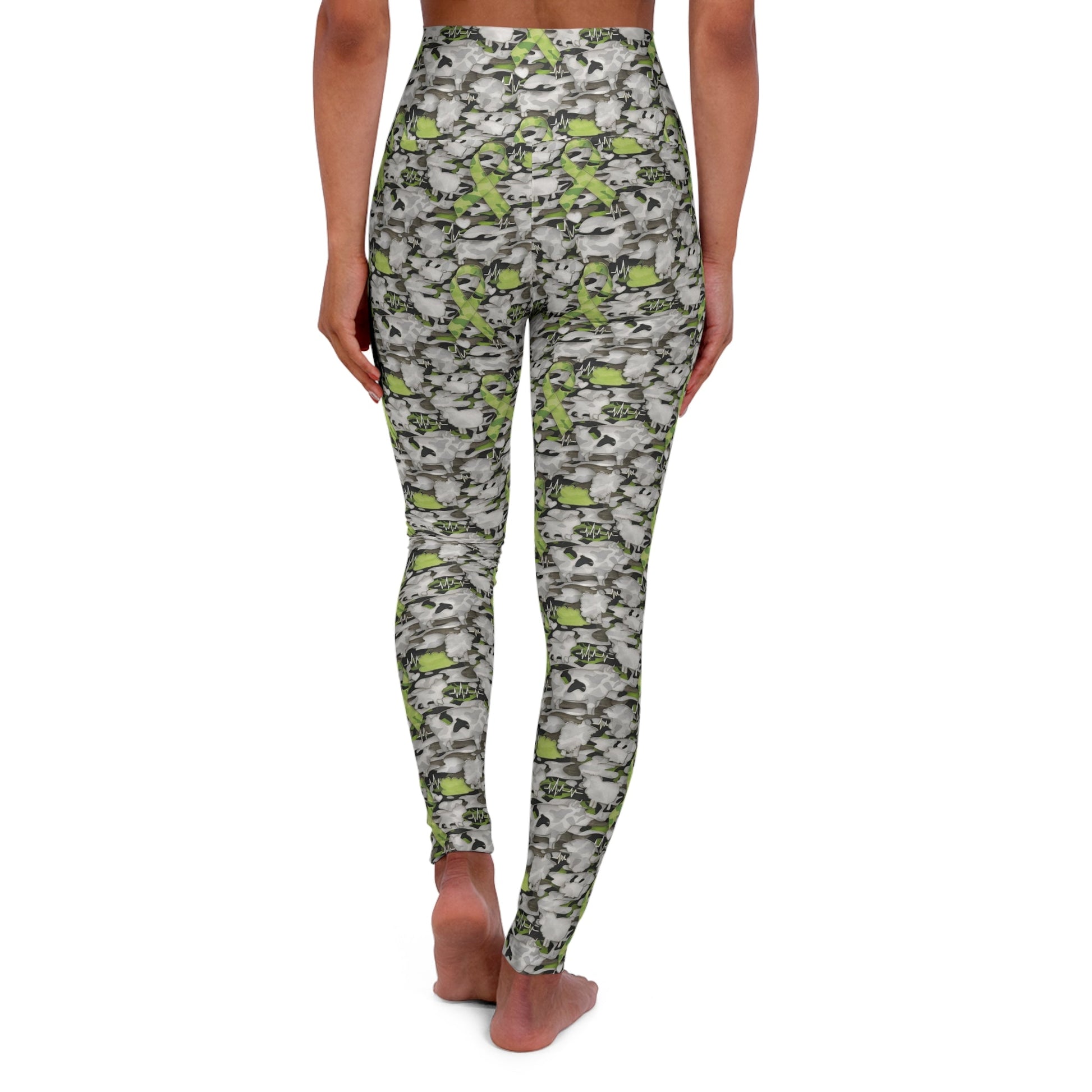 FHFE Neon Green Camo Ultra High Rise Leggings - For Health For Ethics - XS