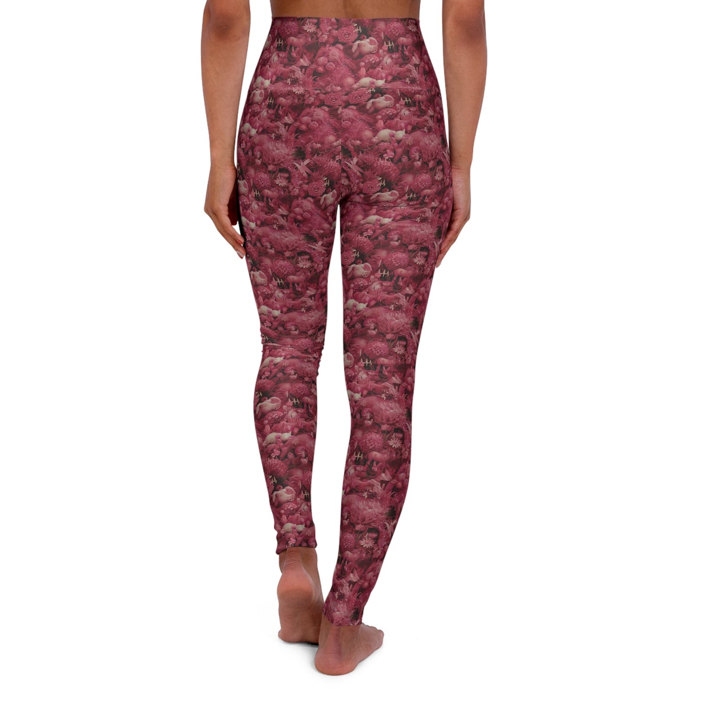 FHFE Pink Floral Ultra High Rise Leggings - For Health For Ethics - XS