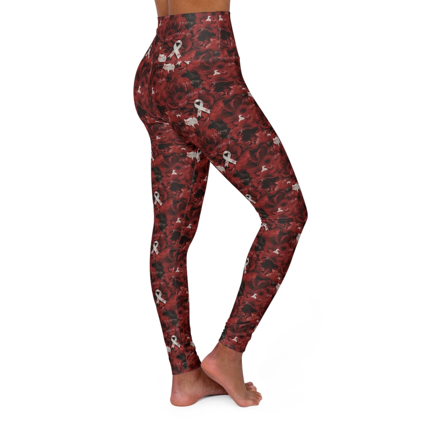 FHFE Red Floral Ultra High Rise Leggings - For Health For Ethics - XS