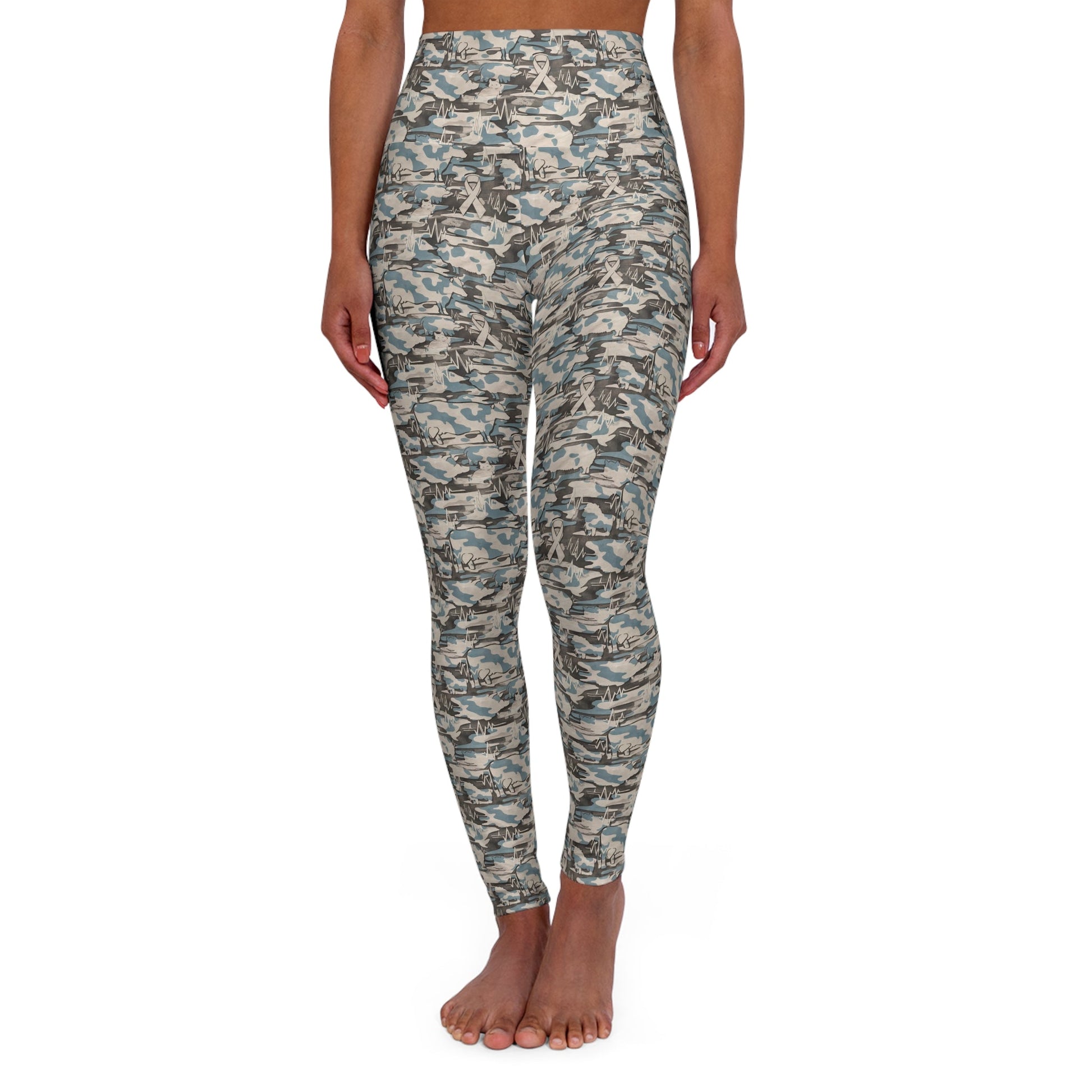 FHFE Sky Blue Camo Ultra High Rise Leggings - For Health For Ethics - XS