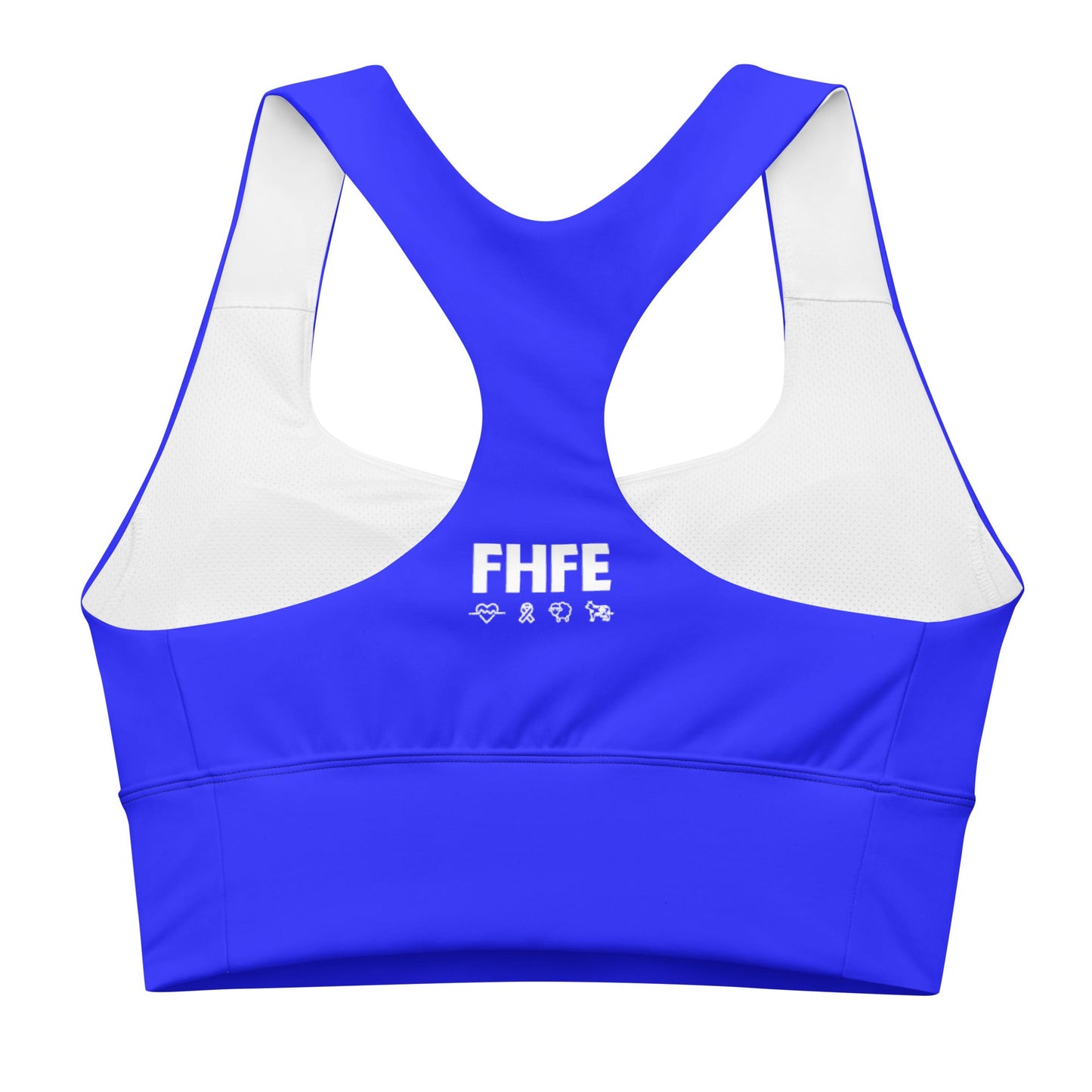 FHFE Vegan Royalty Performance Longline Sports Bra - For Health For Ethics - XS