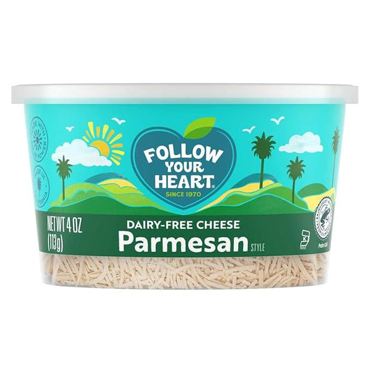 Follow Your Heart Cheese Parmesan Shredded Vegan, 4 oz - For Health For Ethics - 