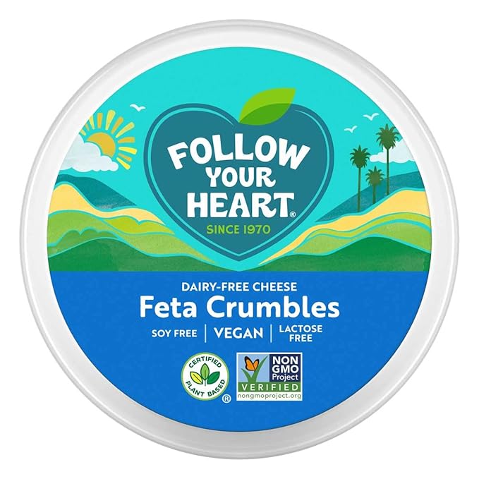 Follow Your Heart Dairy - Free Feta Crumbles, 6 OZ - For Health For Ethics - 