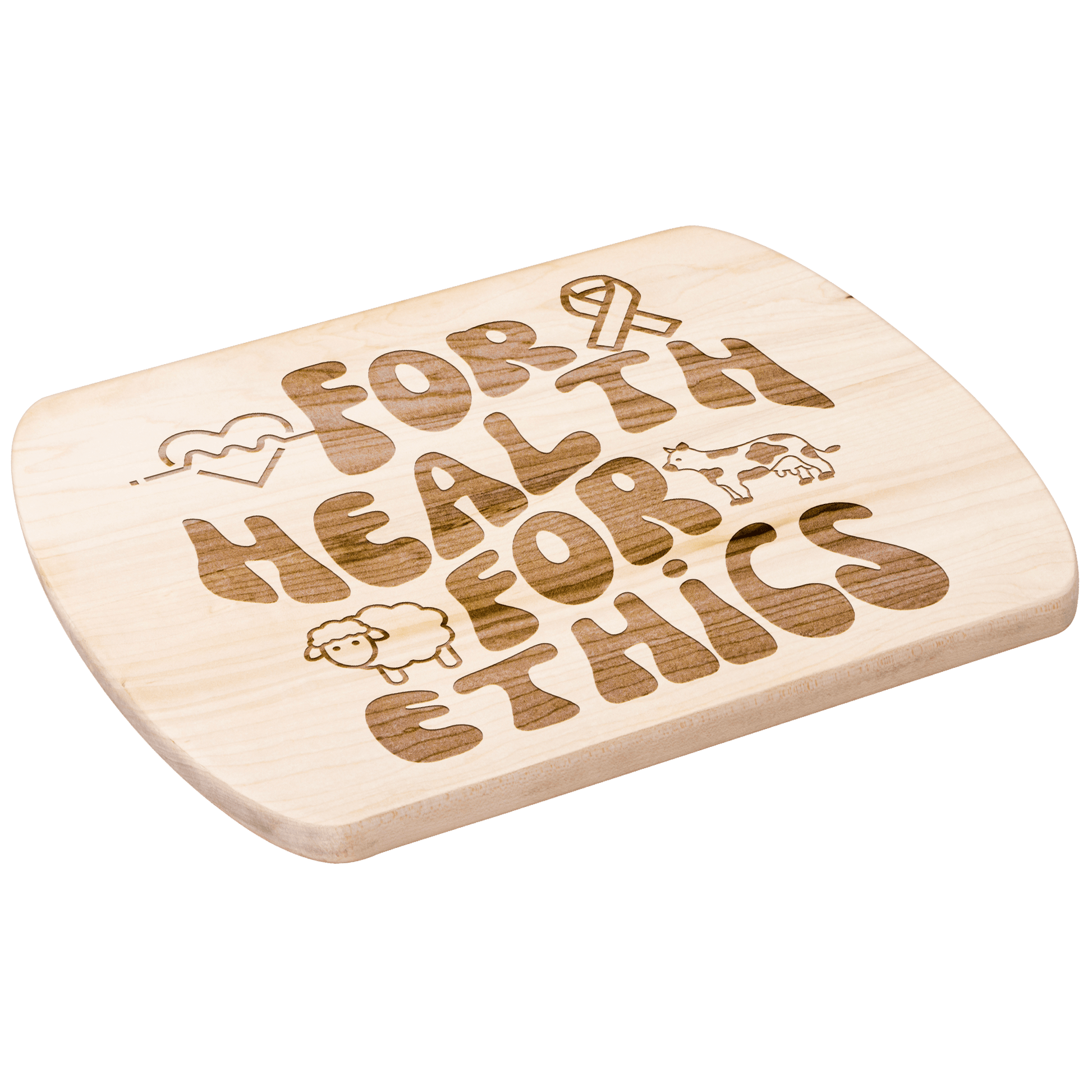 For Health For Ethics Retro Cutting Board - For Health For Ethics - Small