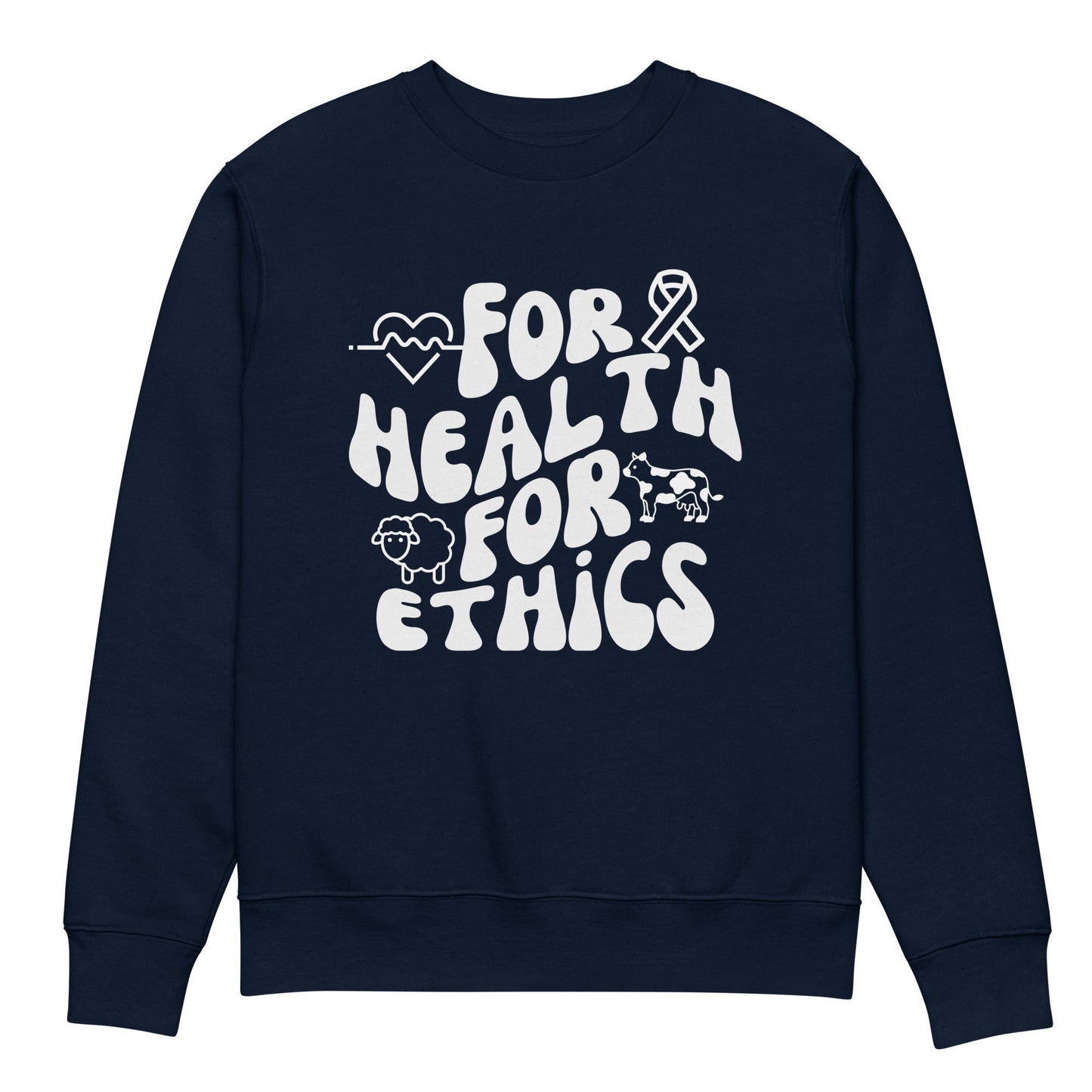 For Health For Ethics Retro Sweatshirt - For Health For Ethics - French Navy