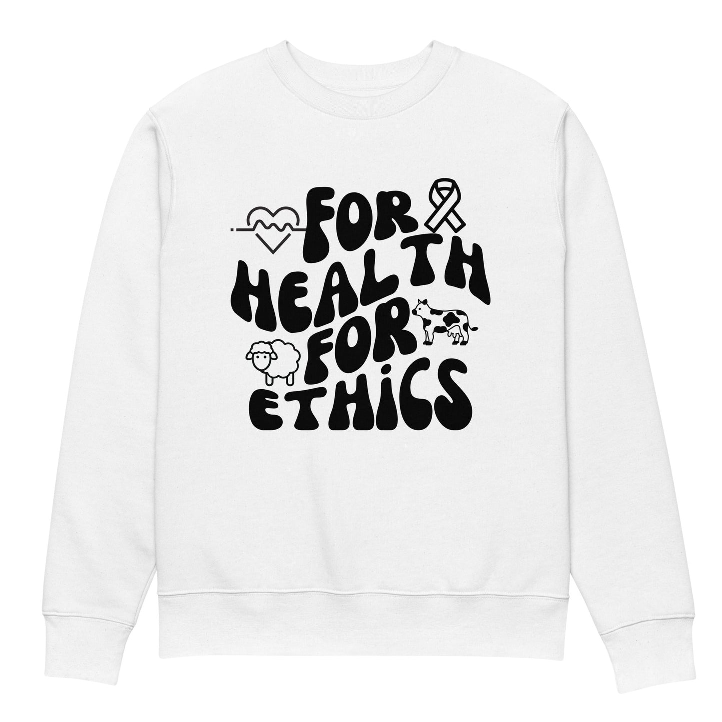 For Health For Ethics Retro Sweatshirt - For Health For Ethics - White