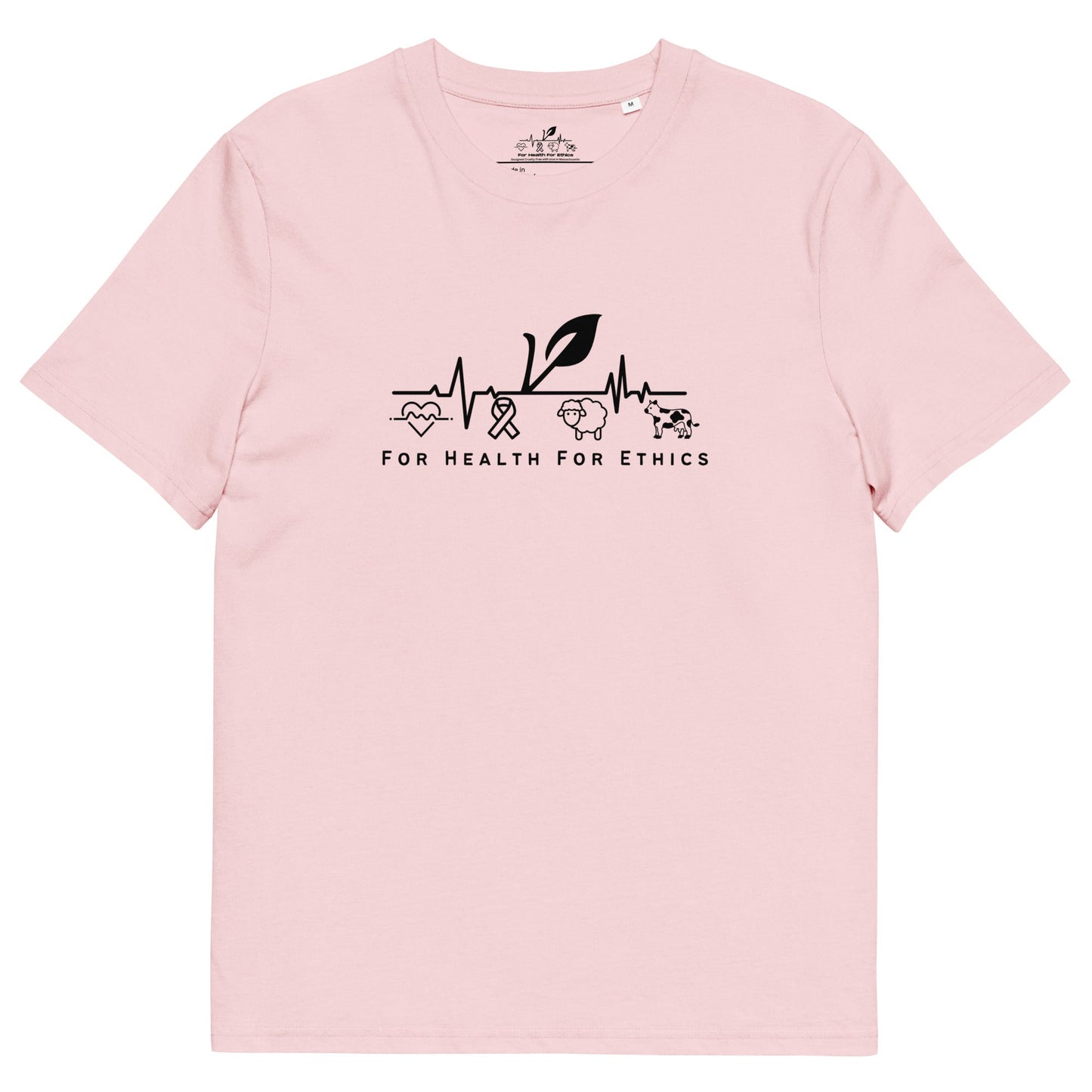 For Health For Ethics T-Shirt - For Health For Ethics - Cotton Pink