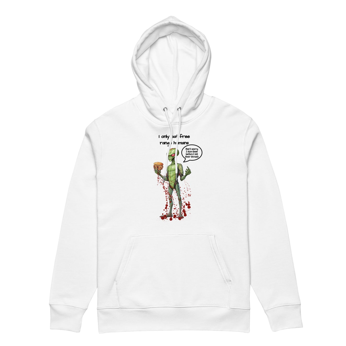 Free Range Humans hoodie - For Health For Ethics - White