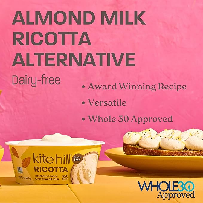 Kite Hill Ricotta, cheese, 8 Ounce - For Health For Ethics - 