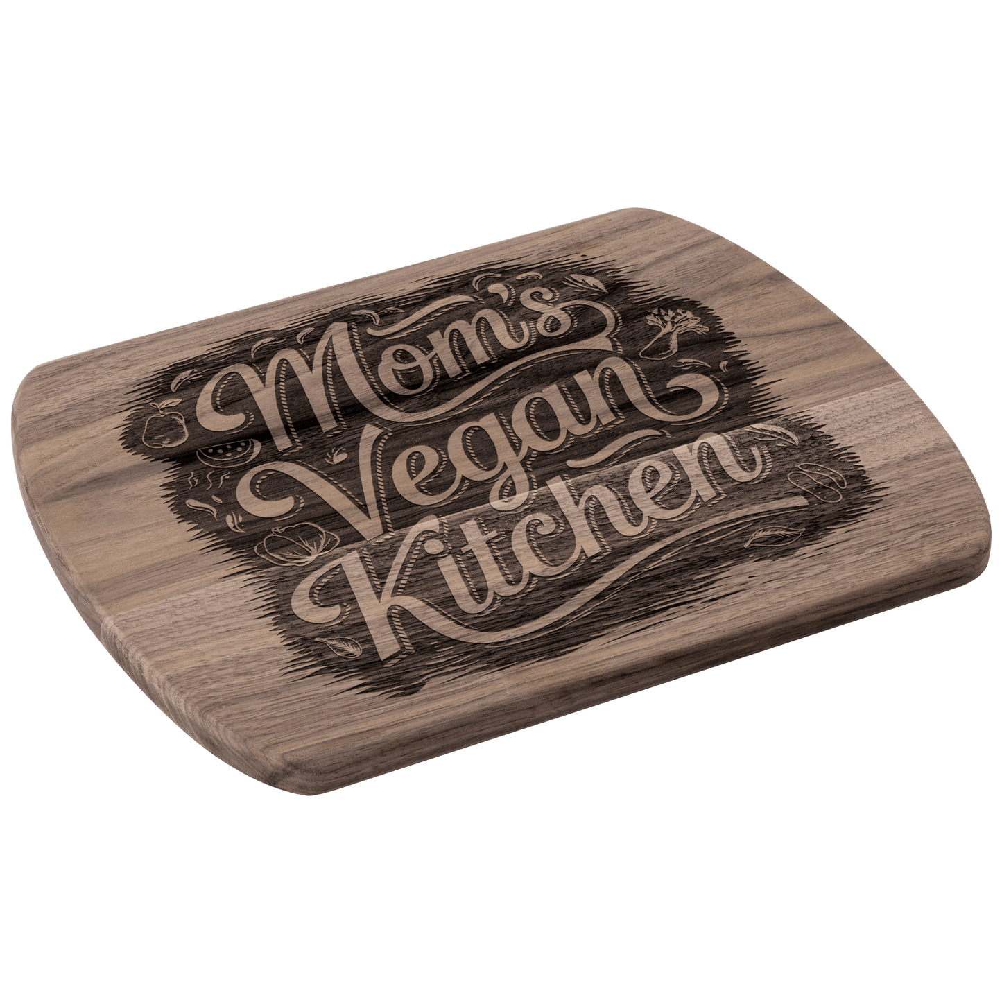 Mom's Vegan Kitchen Cutting Board - For Health For Ethics - Small