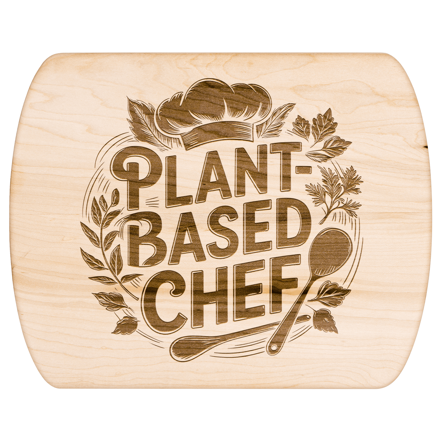 Plant - Based Chef Cutting Board - For Health For Ethics - Small