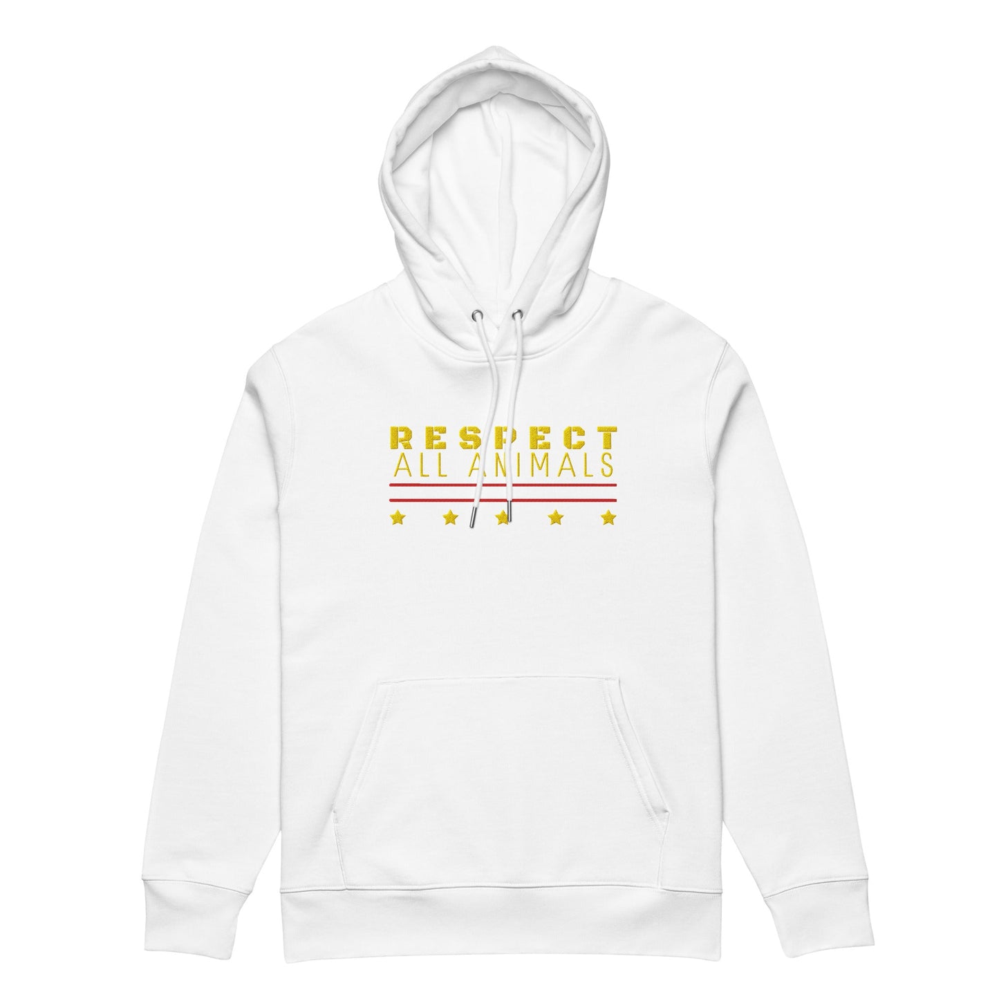 Respect All Animals Hoodie - For Health For Ethics - White