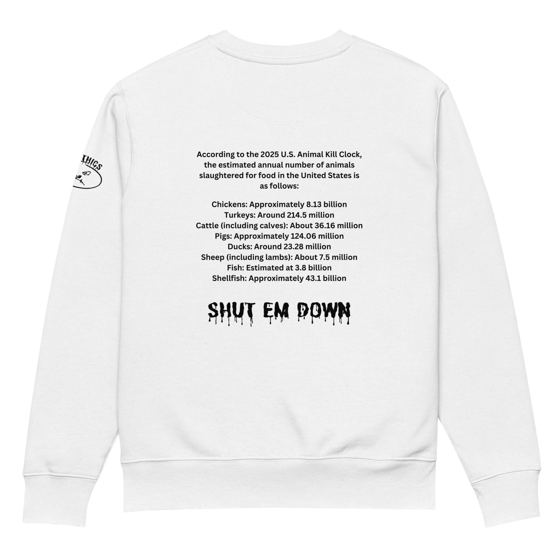 Shut em Down Sweatshirt - For Health For Ethics - S