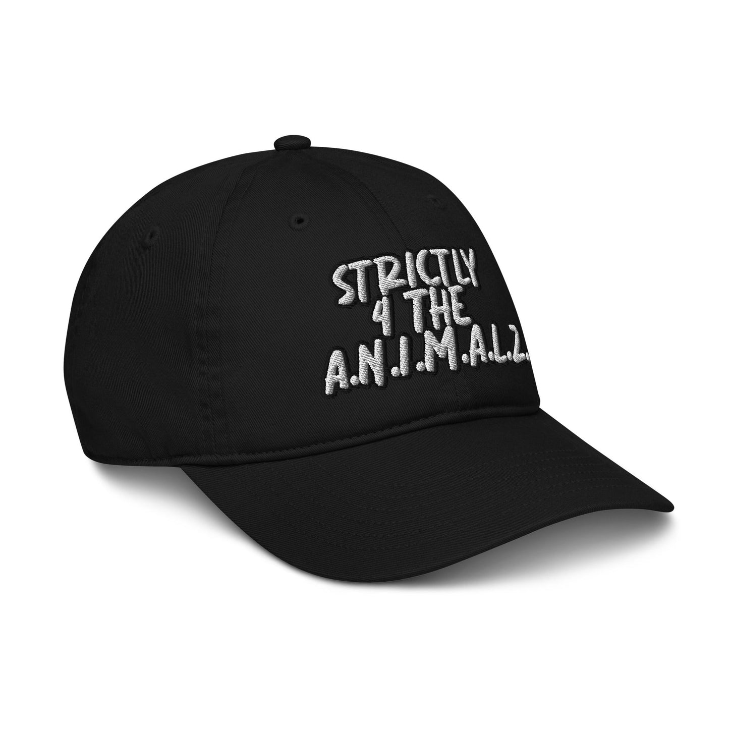 Strictly 4 the A.N.I.M.A.L.Z. Hat - For Health For Ethics - Black/White