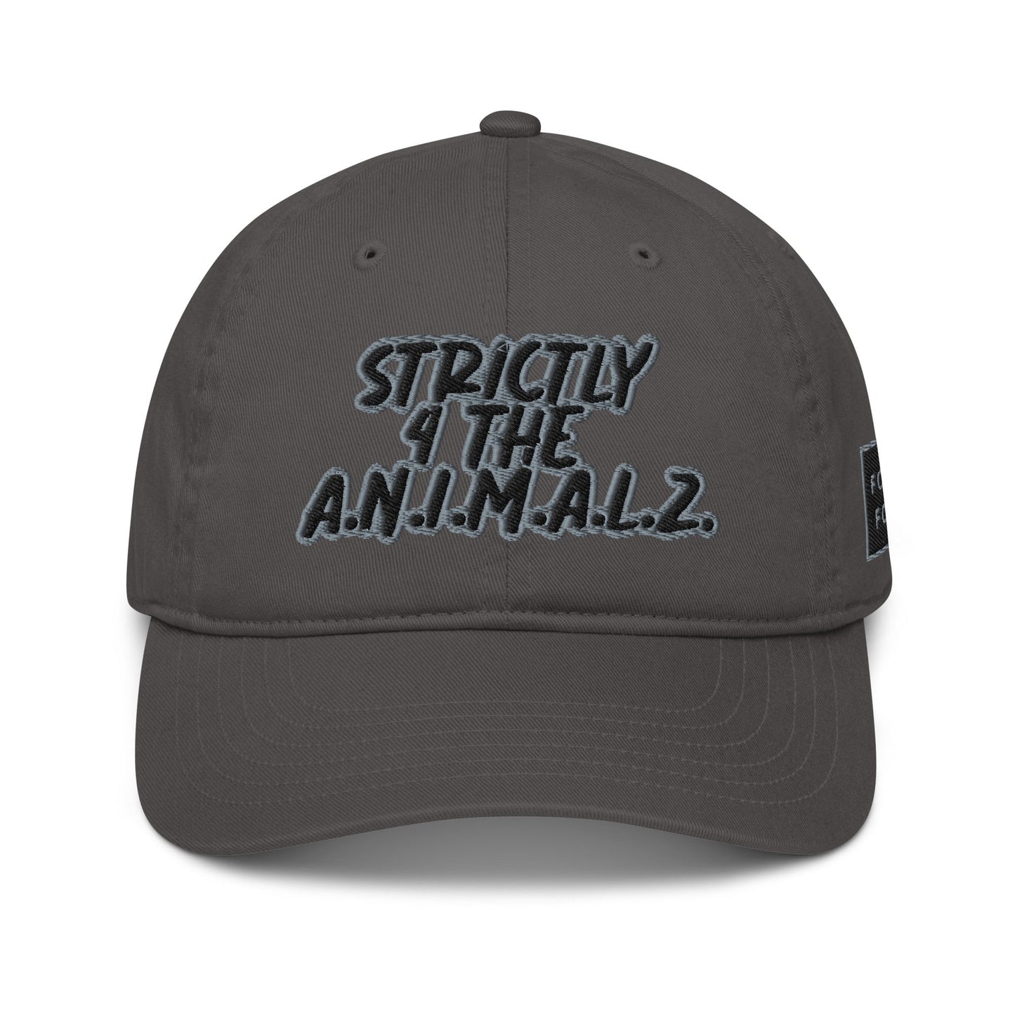 Strictly 4 the A.N.I.M.A.L.Z. Hat - For Health For Ethics - Charcoal/Black