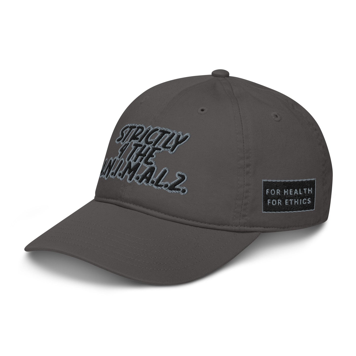 Strictly 4 the A.N.I.M.A.L.Z. Hat - For Health For Ethics - Charcoal/Black