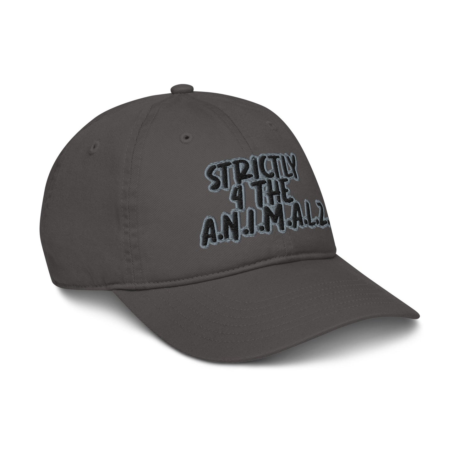 Strictly 4 the A.N.I.M.A.L.Z. Hat - For Health For Ethics - Charcoal/Black