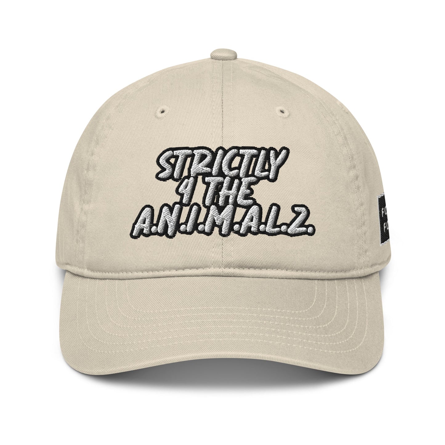 Strictly 4 the A.N.I.M.A.L.Z. Hat - For Health For Ethics - Nude/Black