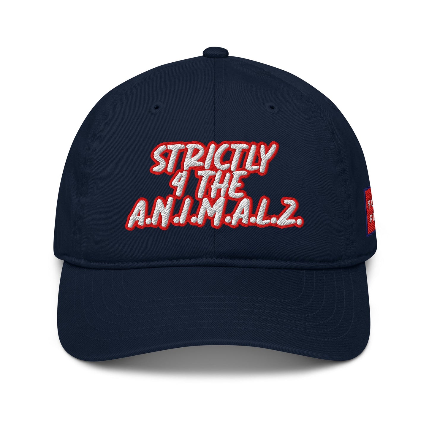 Strictly 4 the A.N.I.M.A.L.Z. Hat - For Health For Ethics - Red/White/Blue