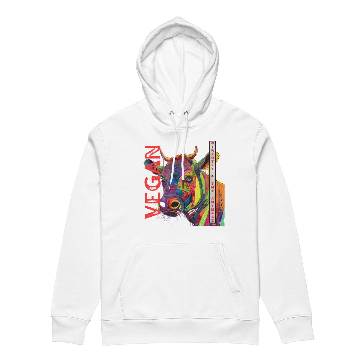 Strictly 4 the A.N.I.M.A.L.Z Hoodie - For Health For Ethics - White