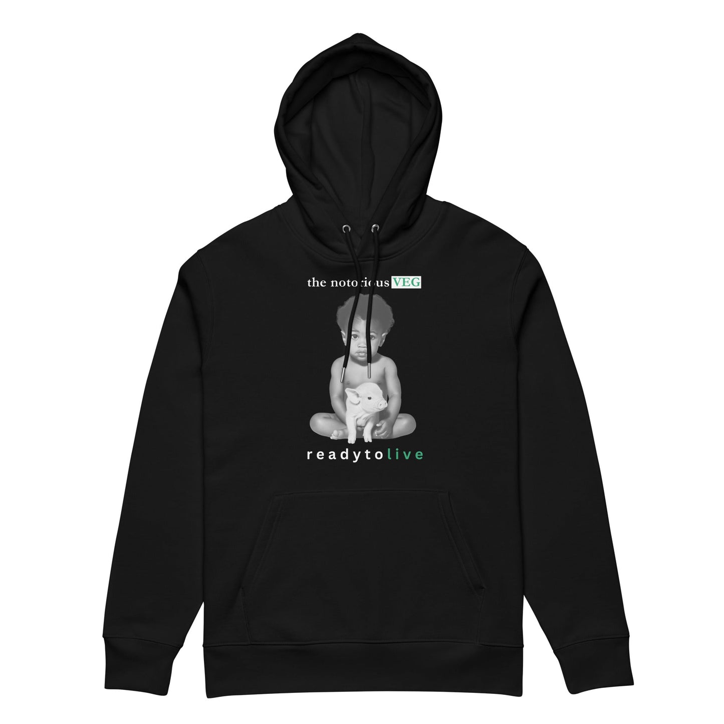 The Notorious VEG Hoodie - For Health For Ethics - Black